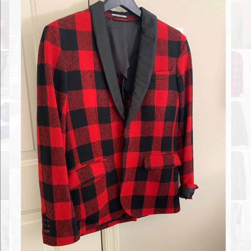 Men’s Rugby Buffalo check blazer